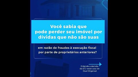 Perder imóvel pro governo - STJ presunção fraude absoluta.