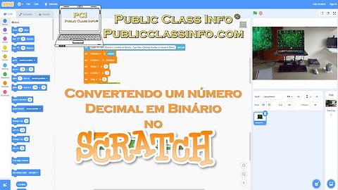 Convert Decimal Number To Binary | SCRATCH | Converter Número Decimal para Binário