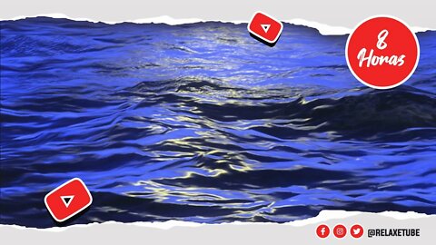 🎧 SOM DAS ONDAS DO MAR EM NOITE DE LUA CHEIA COM MÚSICA 🌊 SOM OCEANO IDEAL PARA RELAXAR 🕒 8 HORAS