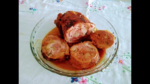 ROAST PORK STUFFED WITH PORK