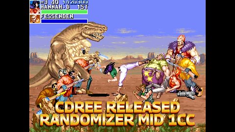 Cadillacs and Dinosaurs Readjusted, Randomizer Mid Seed 1693306493047, 1P Hannah 1CC, キャディラックス 恐竜新世紀