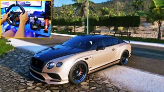 FORZA HORIZON 5 Steering Wheel G29 GAMEPLAY - BENTLEY CONTINENTAL SUPERSPORTS 2017