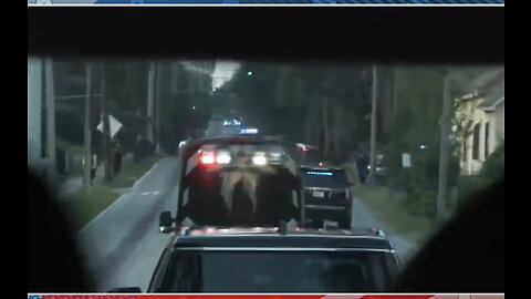 President Trump’s Arrest - Motorcade Enroute To GA County Jail on 08.23.23