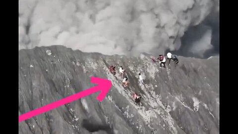 Hikers Run For Their Lives As A Volcano Erupts In Indonesia