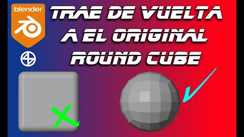 Cambia el valor predeterminado del roundcube de Blender, para que vuelva a ser lo que era.