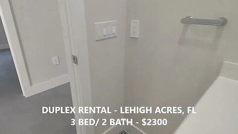 DUPLEX RESIDENTIAL RENTAL - LEHIGH ACRES, FLORIDA