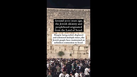 Waaay before Islam or the invention of "Palestinians" - We were there! Over 3,000 years Still there!