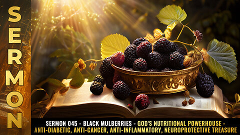 Mike Adams Sermon 045 - Black Mulberries - God's nutritional powerhouse - anti-diabetic, anti-cancer, anti-inflammatory, neuroprotective TREASURE