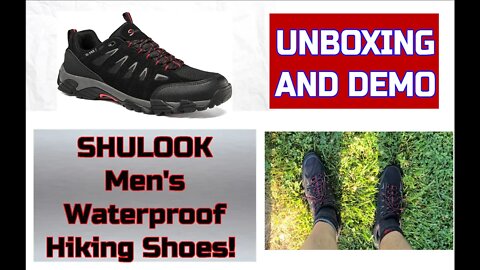 SHULOOK Men's Waterproof Hiking Shoes - Lightweight And Airy