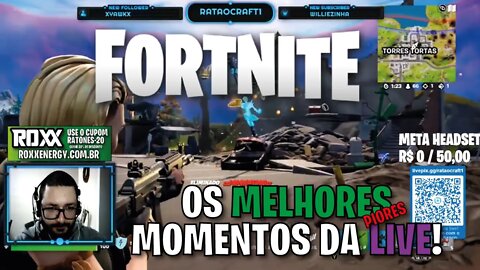 FORTNITE - AS MELHORES JOGADAS DA LIVE! #1