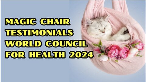 The Magic Chair At The World Council For Health Detox Fair 2024