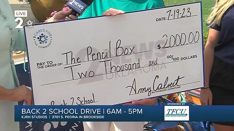 Back 2 School drive with The Pencil Box and TFCU