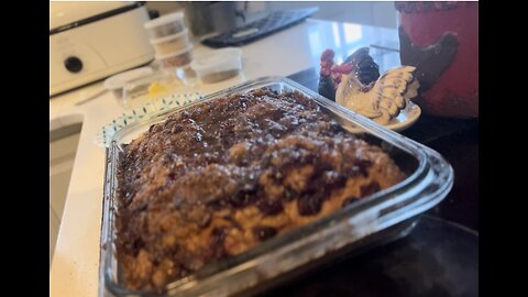 Tangy Cranberry Banana Coffee Cake