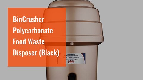 BinCrusher Polycarbonate Food Waste Disposer (Black)