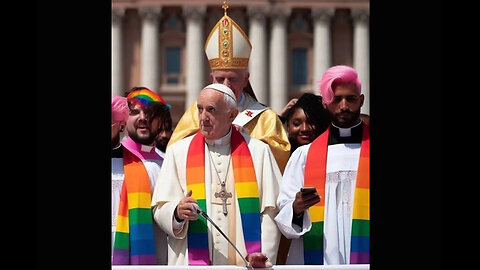 POPE PRIDE!!! VATICAN GETS SATAN'S BLESSING TO BAPTIZE TRANSGENDERS. EYE FOR AN EYE