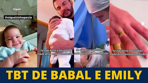 TBT de Babal e Emily Garcia desde a Casa da Barra com o FUTSABÃO até o MIGUELZINHO