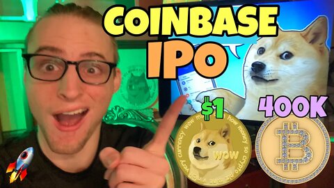 Dogecoin & Bitcoin WILL BOOM ~ Coinbase Stock IPO ⚠️