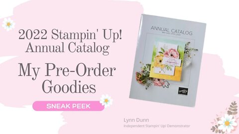 2022-2023 Stampin' Up! Annual Catalog Preorder Sneak Peek