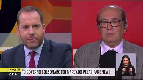 Gilmar Mendes na TV Portuguesa RTP.