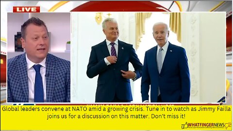 Global leaders convene at NATO amid a growing crisis. Tune in to watch as Jimmy Failla joins