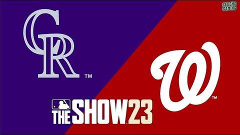 MLB The Show Rockies vs Nationals Gameplay PS5