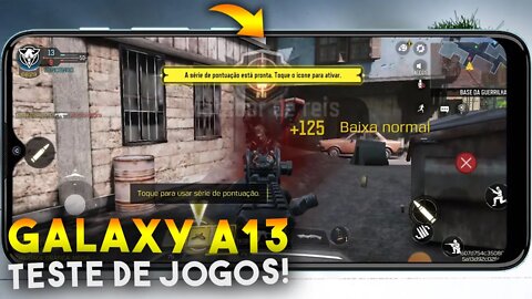 GALAXY A13 - Teste de JOGOS! COD Mobile e Asphalt 9 será que roda liso?