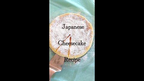 Japanese Cheesecake Recipe #Shorts