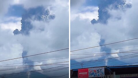 Mount Merapi spits out hot clouds resulting in ash rain