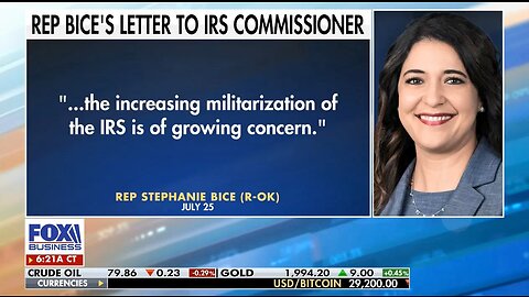 Biden is supercharging a weaponized IRS: Rep. Stephanie Bice