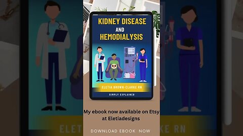 KIDNEY DISEASE & HEMODIALYSIS Ebook#dialysisnurse #renalfailure #shorts