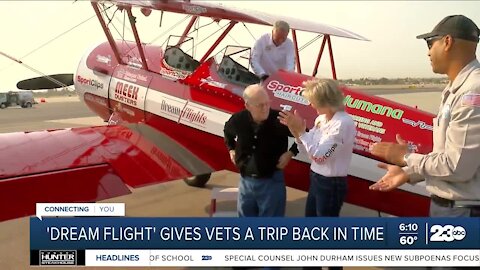 Kern County veteran Ronald Holdsworth takes 'Flight Back in Time' courtesy of 'Dream Flight'