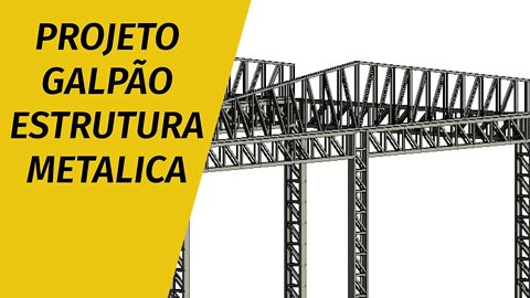 Galpão de estrutura metálica oficina mecanica Parte 2