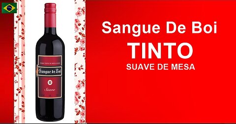 Vinho Sangue de Boi Tinto Suave De Mesa