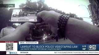 ACLU sues over Arizona law limiting filming of police