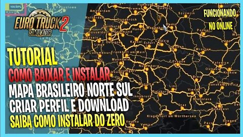 ▶️COMO COLOCAR BRASILEIRO MAPA NORTE SUL NO EURO TRUCK SIMULATOR 2