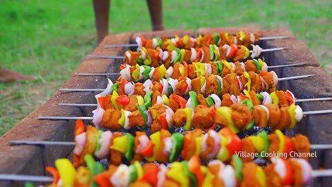 CHICKEN TIKKA Country Chicken BBQ Recipe Cooking In Village | Chicken Tikka Kebab Recipe