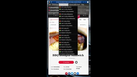 Conky Sandwich Menu & Conky C-Panel