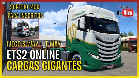 🔴 LIVE - ETS2 LANÇAMENTO IVECO S-WAY e IVECO T-WAY SORTEIO PARA OS INSCRITOS DO CANAL