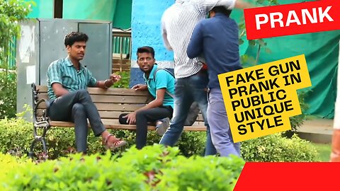 FAKE GUN PRANK IN PUBLIC UNIQUE STYLE | PRANK IN INDIA | AR PRANK