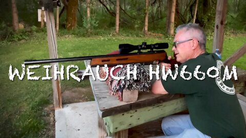 Weihrauch HW660m bolt action 22lr target rifle at the range!