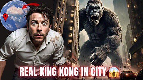 😲 i found Real king kong in city on google earth and google maps