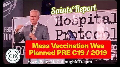 ⚫2425. Mass Vaccination Was Planned PRE C19 🚨 2019!