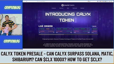 Calyx Token Presale - Can Calyx Surpass Solana, Matic, Shibarium? Can $CLX 1000X? How To Get $CLX?