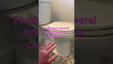 Toilet #toilettrouble #codes #caulking #plumbing #breakingthelaw