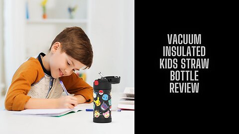 best Vacuum Insulated Kids Straw Bottle Review | Amazon Review