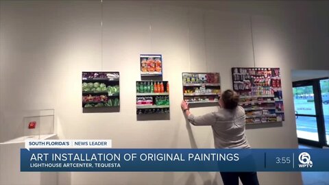 Art installation of original paintings to benefit Lighthouse ArtCenter