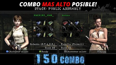 COMBO de 150 en THE MERCENARIES RE5 | PUBLIC ASSEMBLY