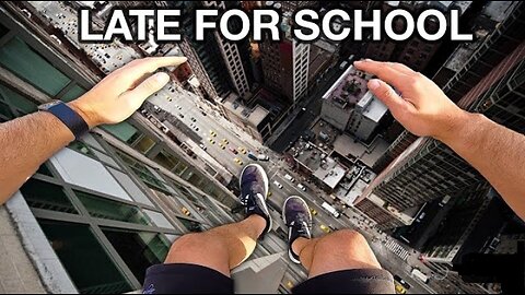 LATE FOR SCHOOL ! (Parkour POV)