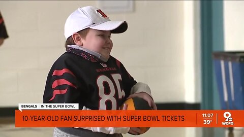 10-year-old Bengals fan with rare condition surprised with Super Bowl tickets