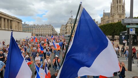 Manifestation "Rendez-vous de la Résistance !" - 03/09/2022 - place de la Bourse à Paris - Vidéo 7